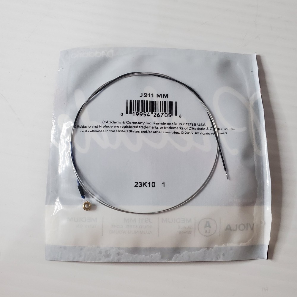 D'Addario Prelude Viola Single A String Medium Scale 15-16" Medium Tension