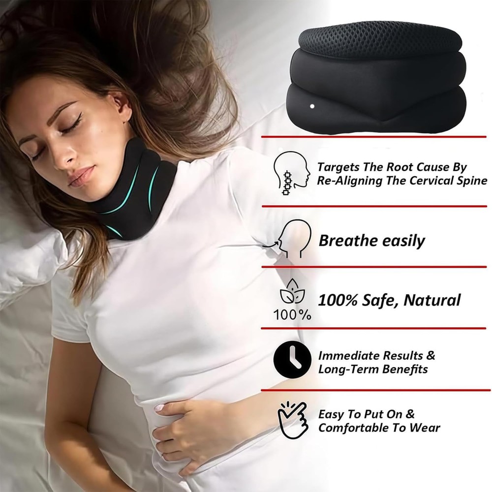 Vitavix Neck Support for Snoring,Necksupport - Never Snore Again, Adjustable .