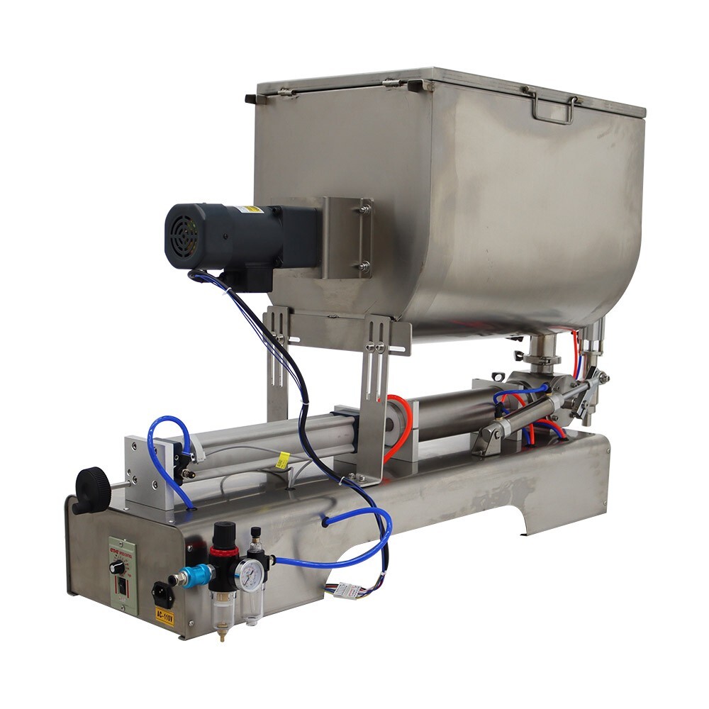 100-1000ml Liquid& Paste Filling Machine with Mixing Function 60L Hopper for Jam
