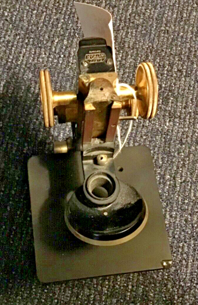 Old Antique Ernst E.Leitz Wetzlar microscope Brass Knobs ASIS Parts&Tool Salvage
