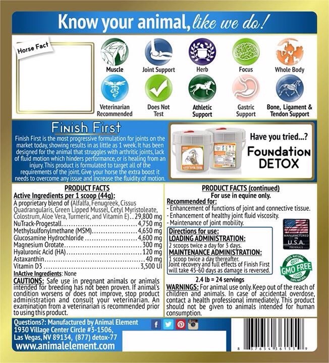 Animal Element Finish First Joint 2.4#