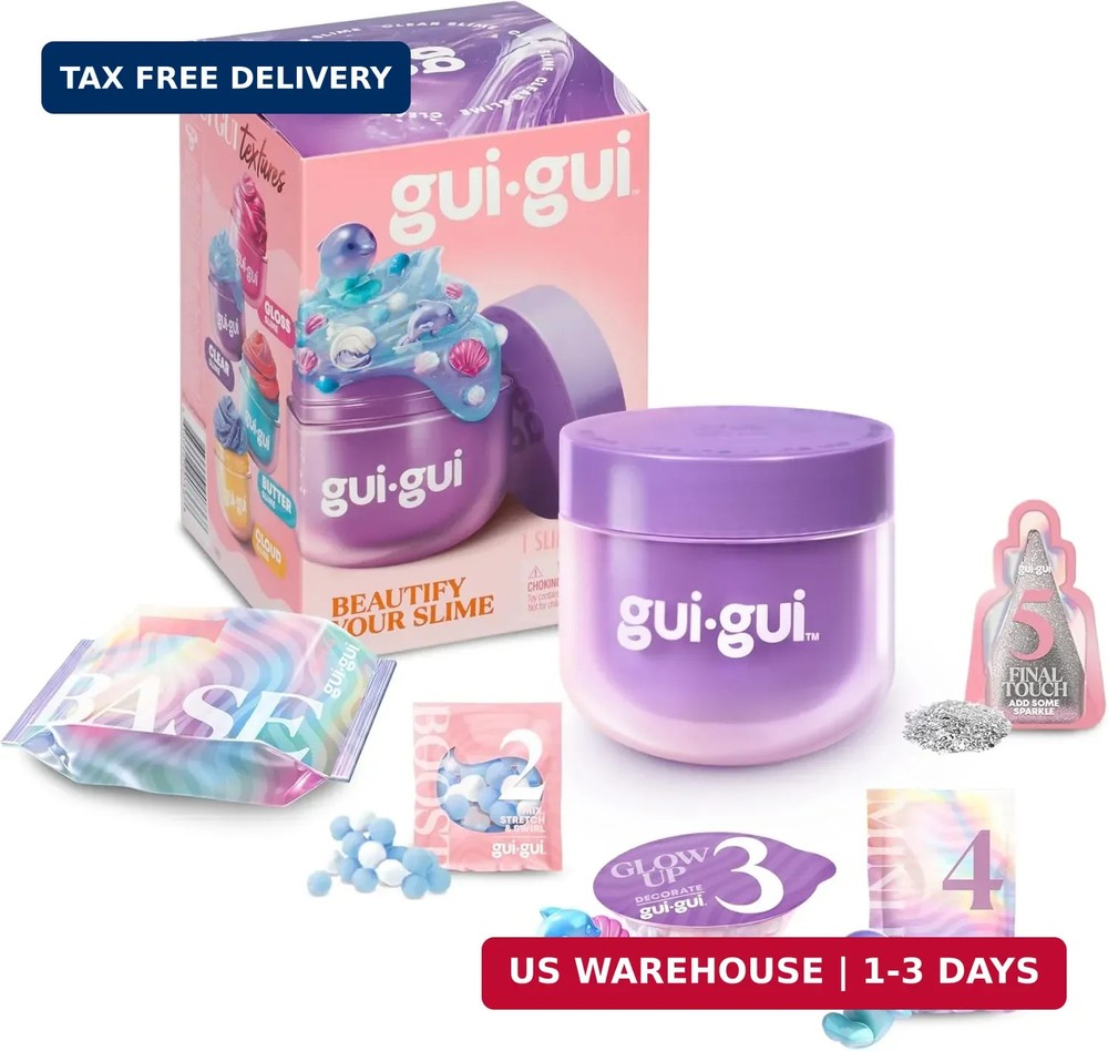 GUI GUI Slime Kit - Scented Slime 1 Pack - 5 Step DIY Process to Customize Your