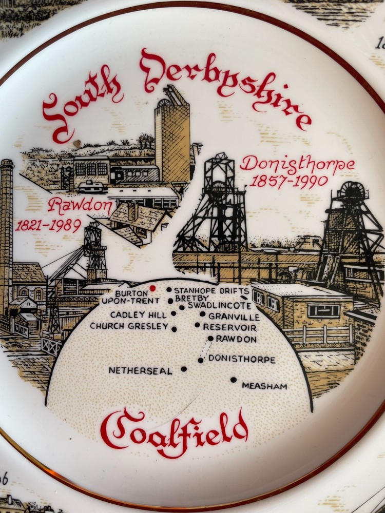 South Derbyshire Area Coal Mining Commemorative Plate