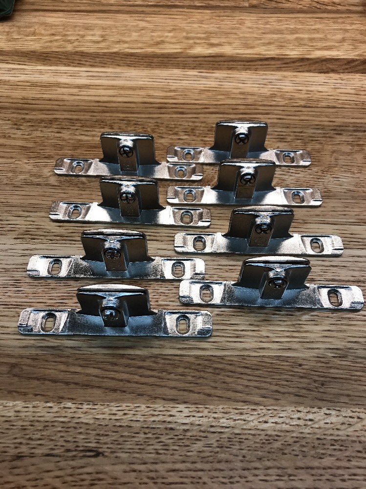 (4) Pair Indaux Kitchen Drawer Front Fixing Brackets