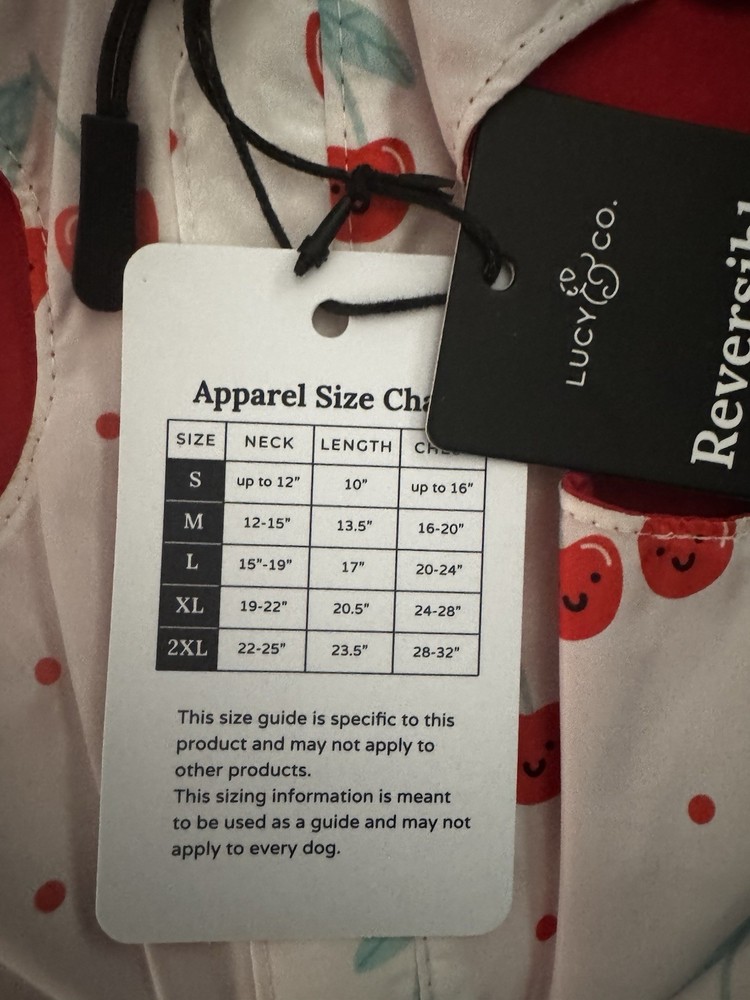 Cherry Print Pet Raincoat