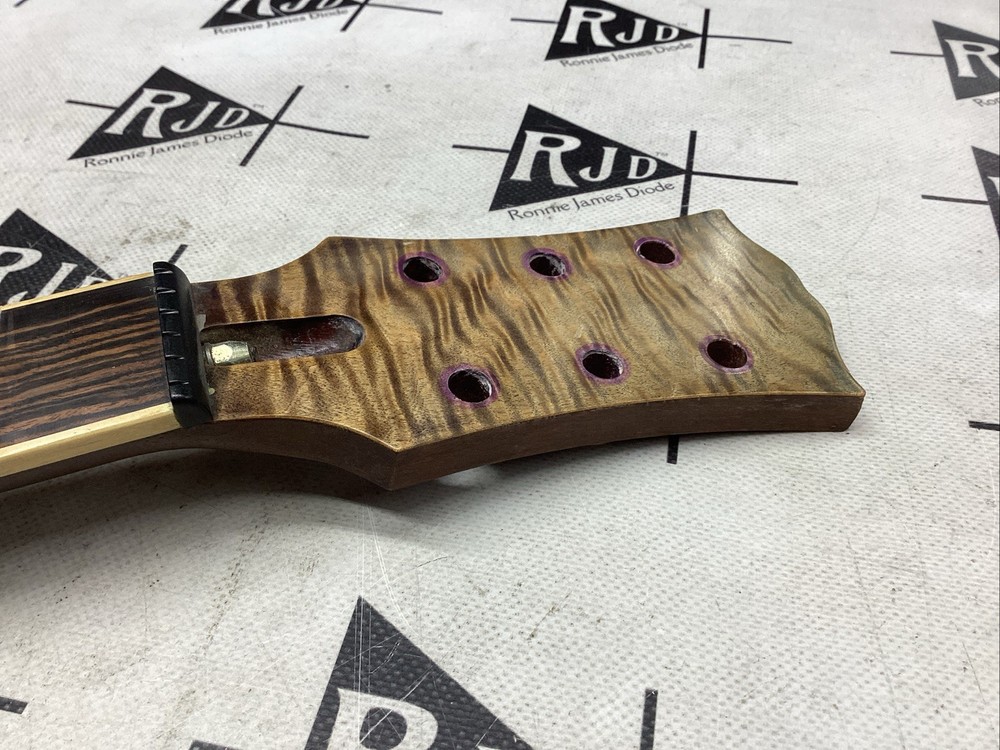 Warmoth Tiltback Electric Guitar Neck Exotic Bound Gibson Conversion Fatback