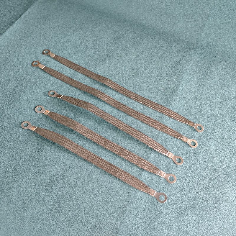 5× Universal Automotive Ground Strap Tinned Copper Car Engine Ground Strap Cable