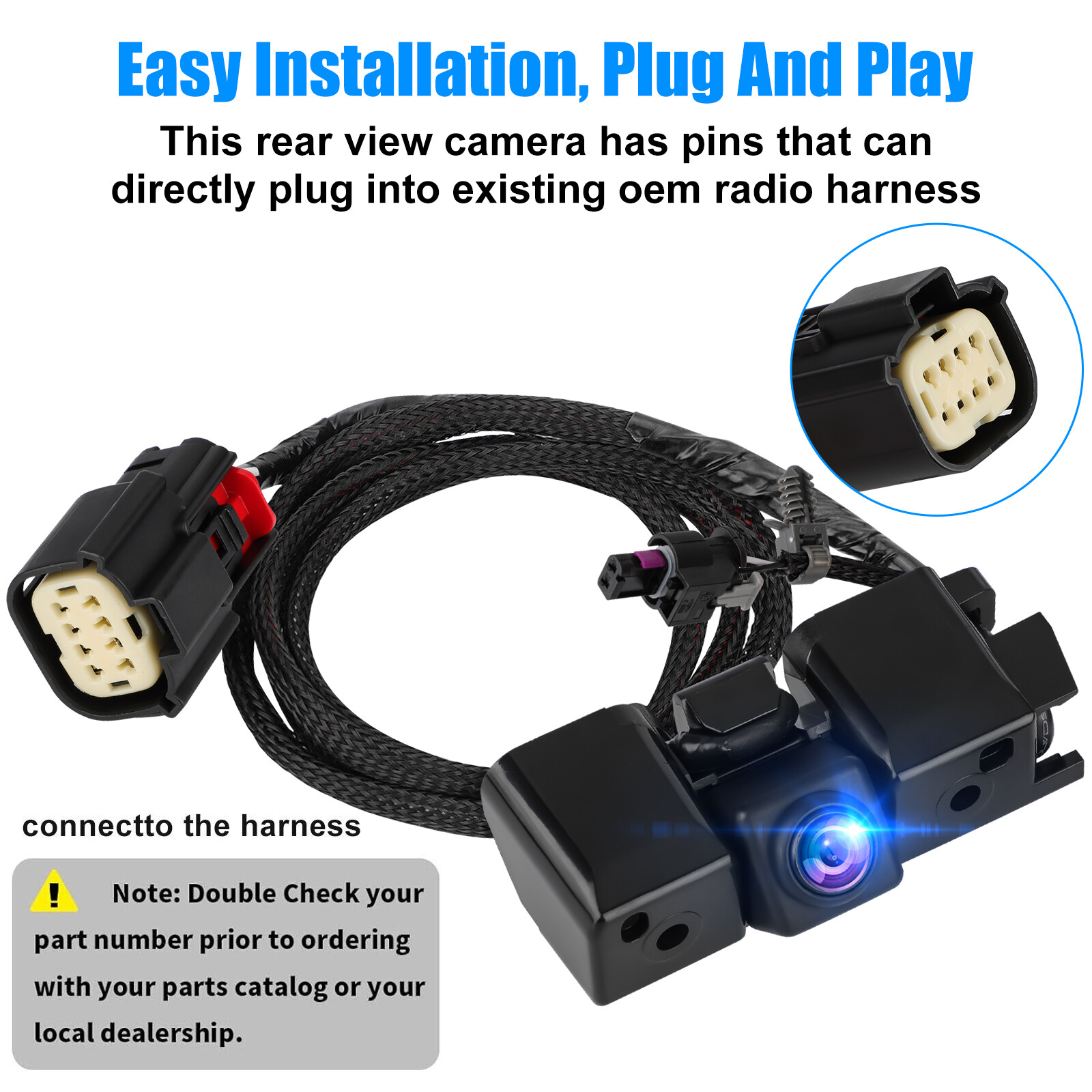 Rear View Backup Camera Night Vision For Chevy Silverado/GMC Sierra 2016-2019