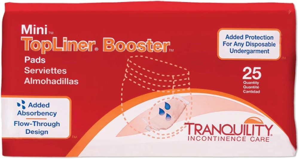 Tranquility Liner Disposable Booster Pads, Mini, Flow-Through Design