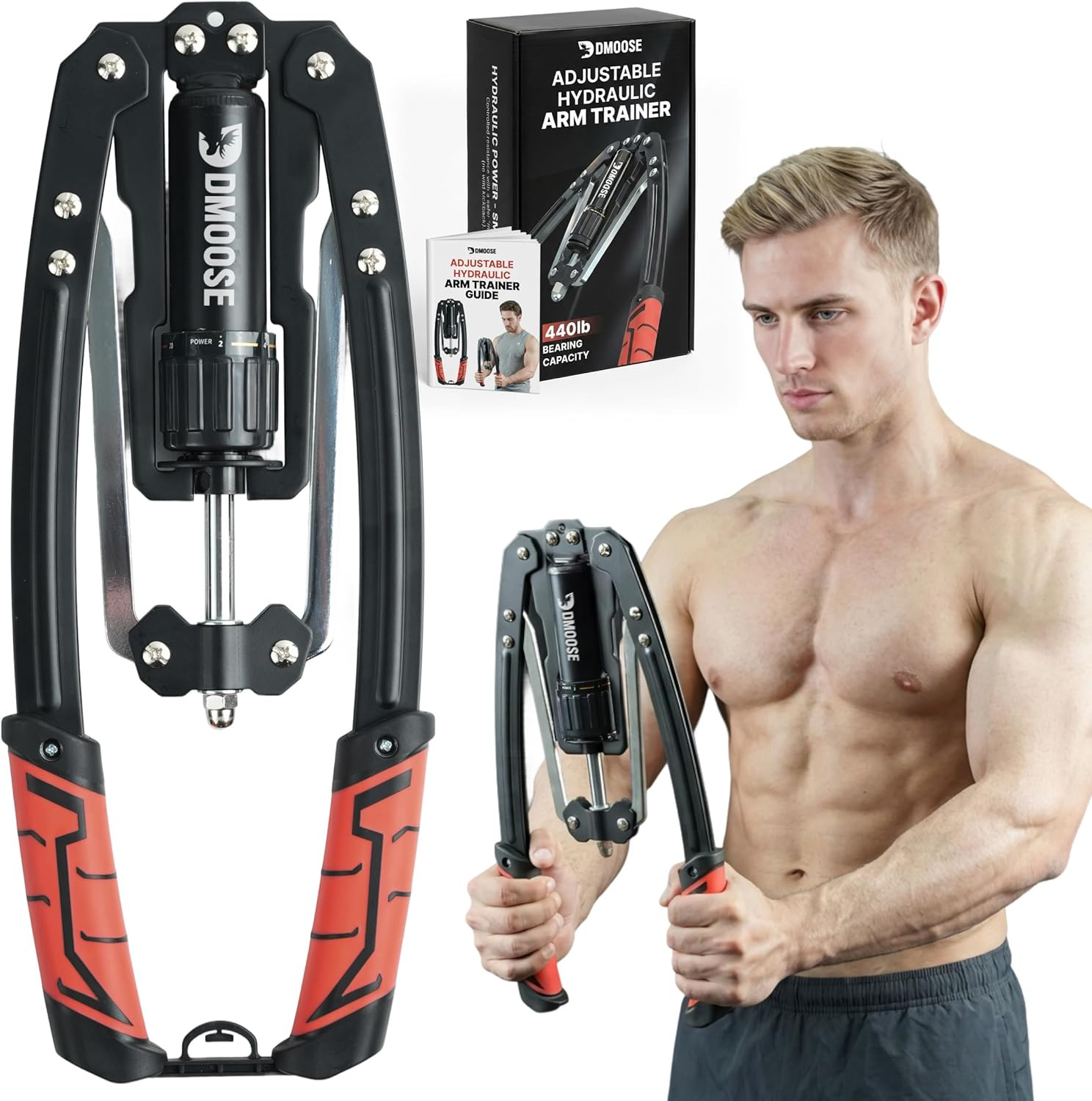 Arm Blaster for Biceps and Triceps - Heavy Duty Aluminum, Soft Neck Padding & Ad