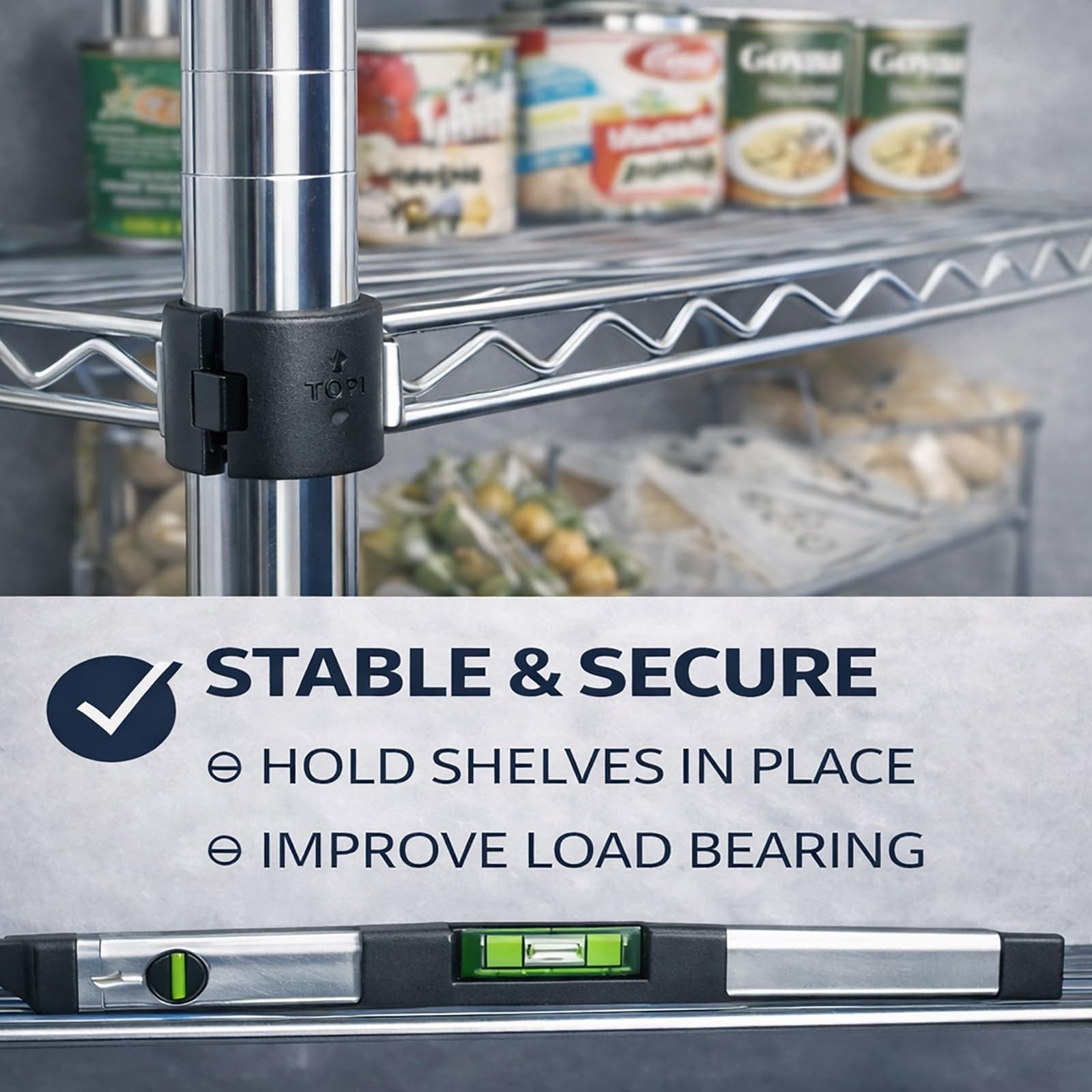 Wire Shelf Clips 3/4 Inch, 52 Pcs Wire Shelving Shelf Lock Clips, Wire Shelf Rep