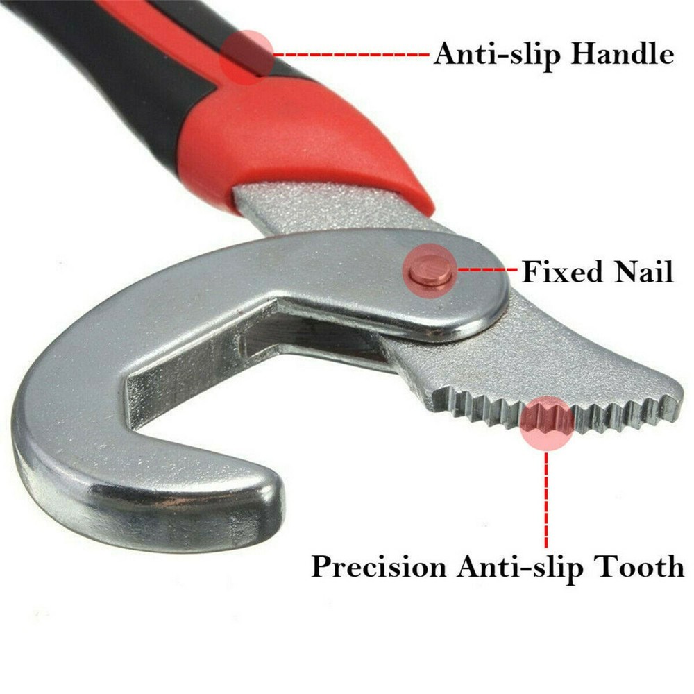 2PCs Snap'N Grip 9-32mm Adjustable Wrench Spanner Universal Quick Multi-functIon