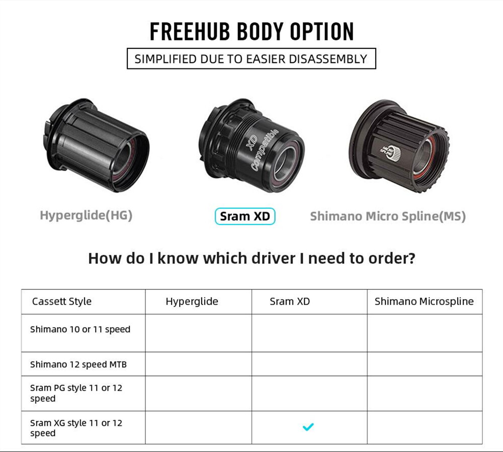 Sunshine 11/12 Speed XD Cassette 9-42/50T 10-50/52T Fits Sram XD SX NX GX EAGLE