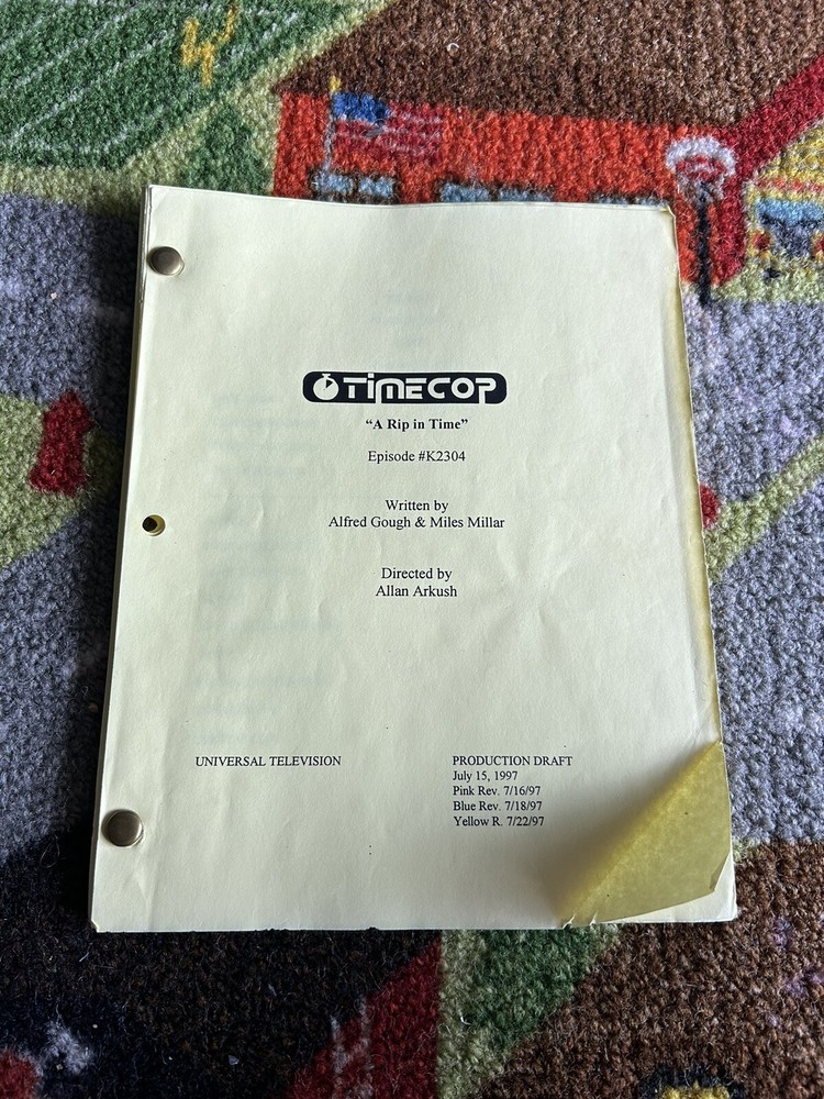 Timecop A Rip In Time Production Draft 1997 Script
