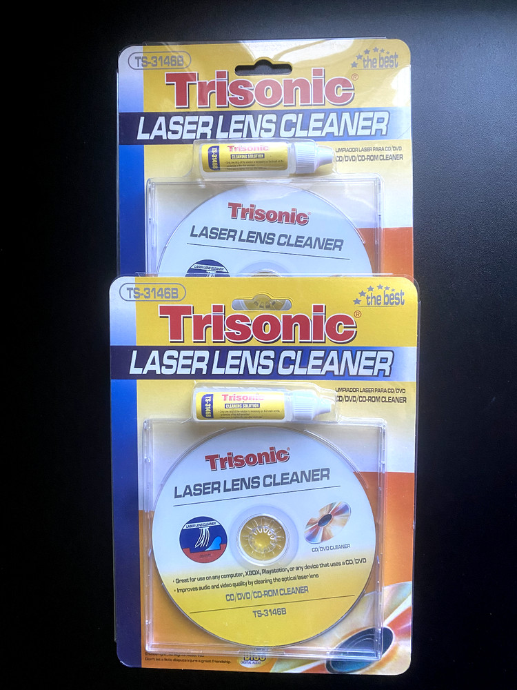 2 Trisonic Laser Lens Cleaner for CD/DVD/CD-ROM - TS 3146B