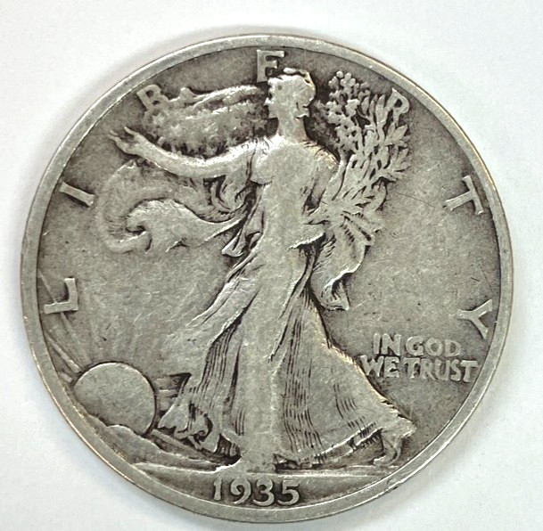 1935-S Walking Liberty Half Dollar