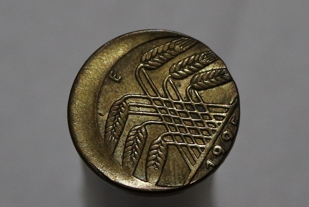 🧭 🇩🇪 GERMANY ERROR COIN WEIMAR OFF CENTRE B88 #K1237