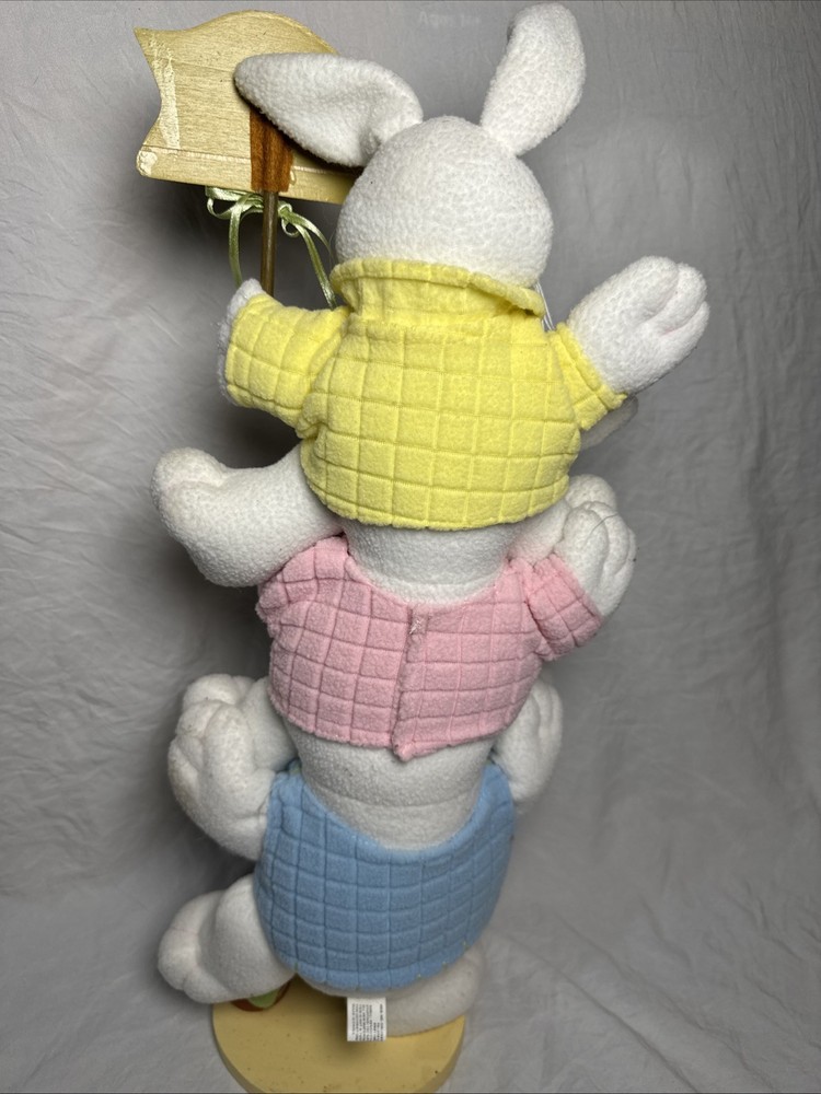 Plush Easter Bunny Table Topper 21” Tall