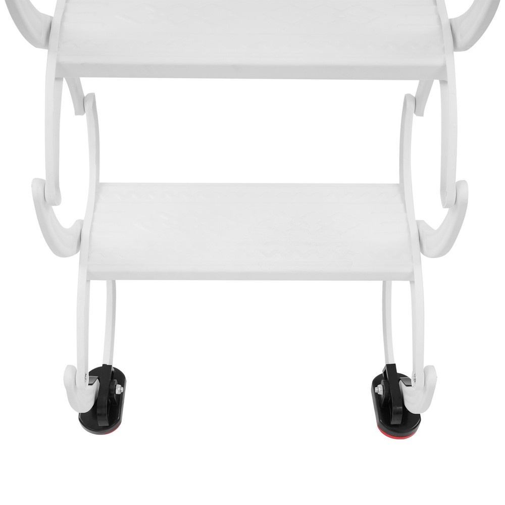 5-Step Wall Mounted Folding Ladder, Retractable Telescoping Step Folding Stair