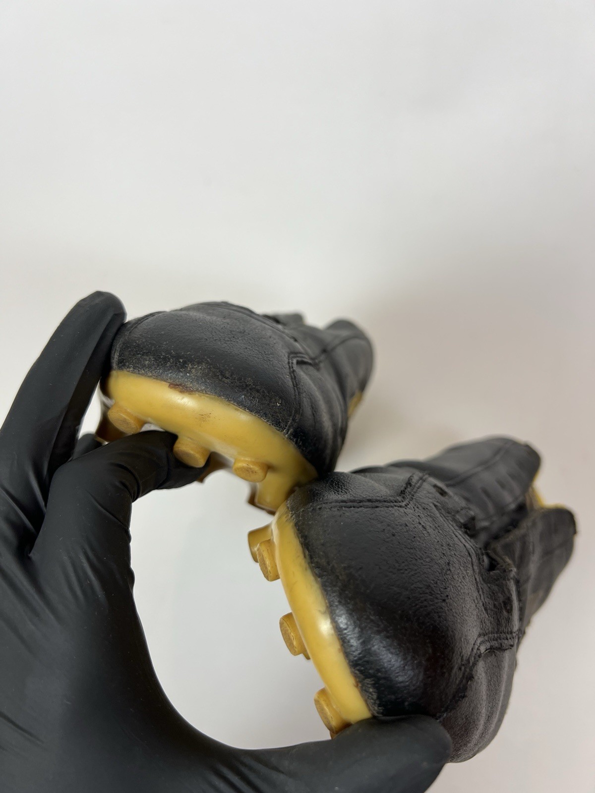 Vintage PUMA BORUSSIA Soccer Futbol Cleats Black Yellow