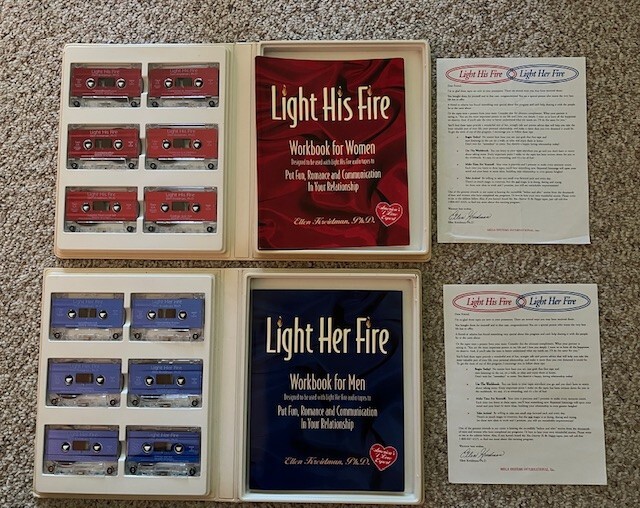 Light His Fire Light Her Fire 24 Cassette Program For Couples With New Workbooks