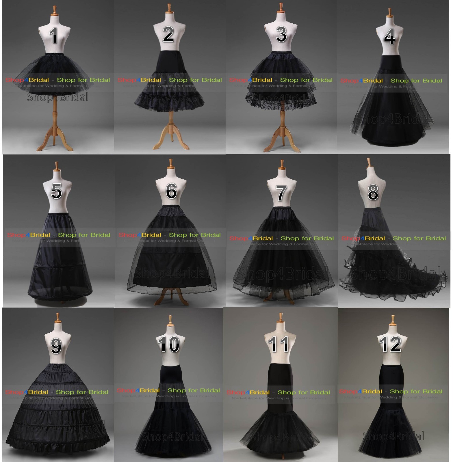 Hot White/Black Bridal Wedding Petticoat Crinoline Underskirt Hoop/Hoopless