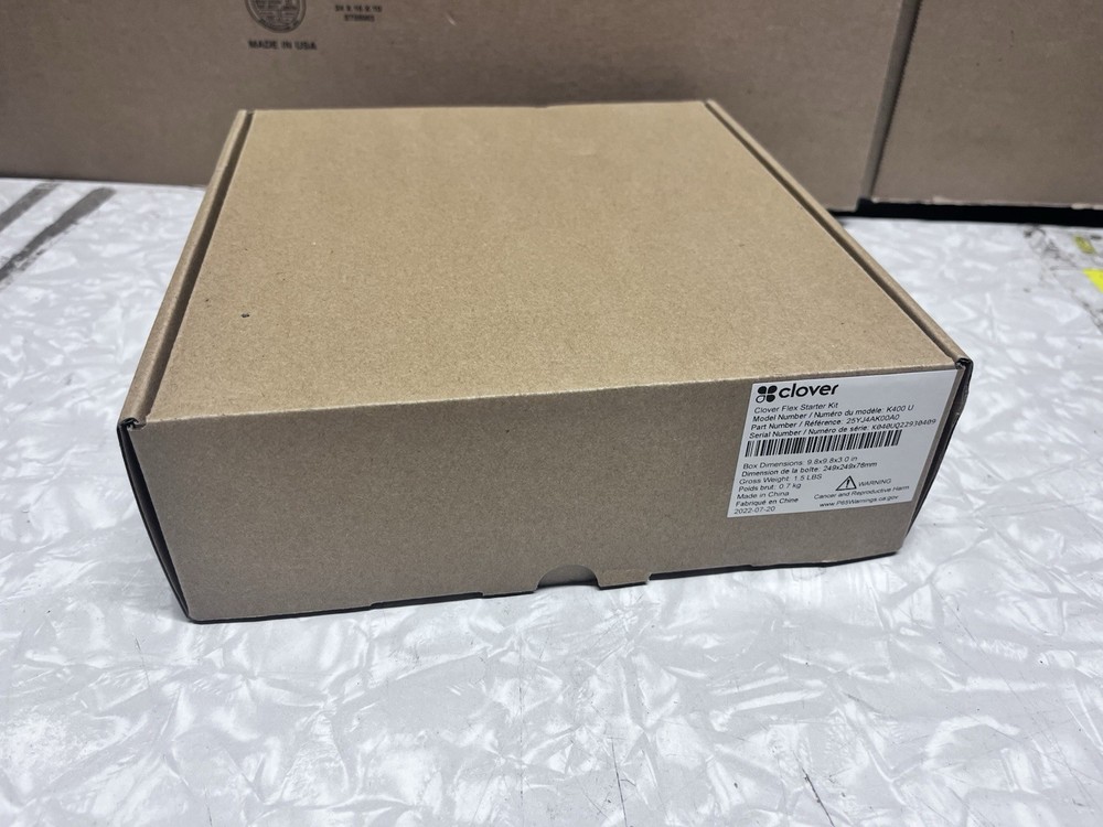 Clover Flex STARTER KIT (K400 cradle + Power Supply Adapter)