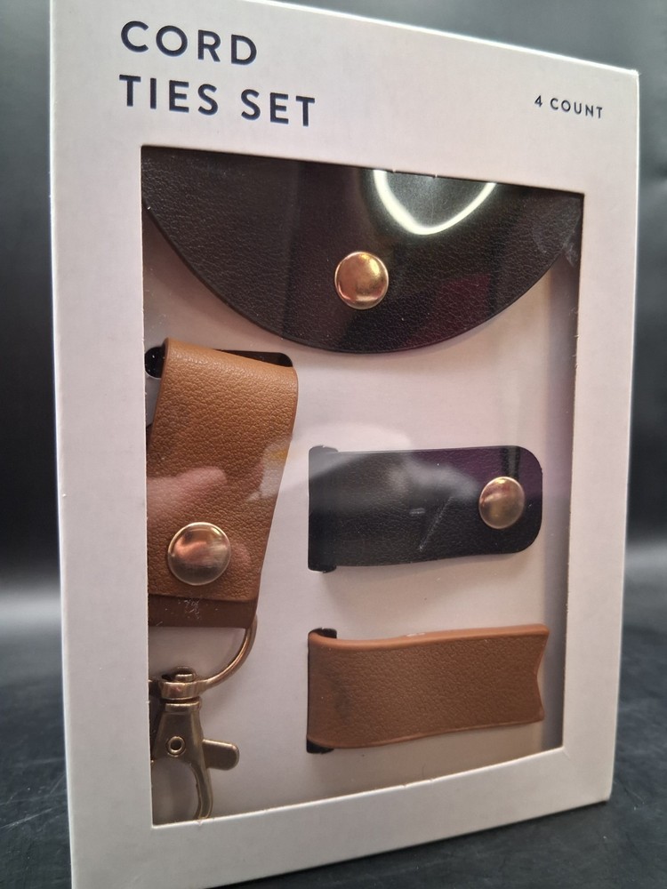 Cord Ties 4 Count Set - New!