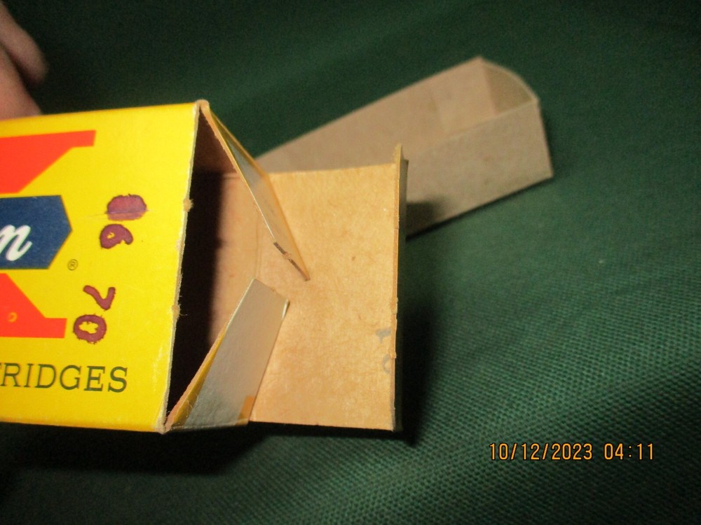 Vintage Western X, 32 Automatic 71Gr., Ammo Box, (EMPTY)