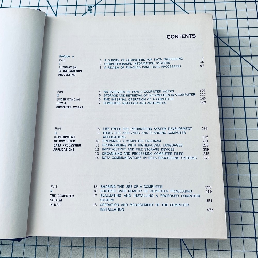 Computer Data Processing Gordon Davis 1973 Second Ed Vintage Computing Computers