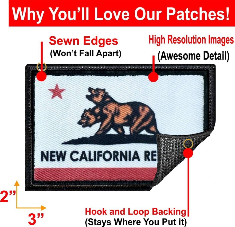 New California Republic Morale Patch Tactical - NCR Flag Patch