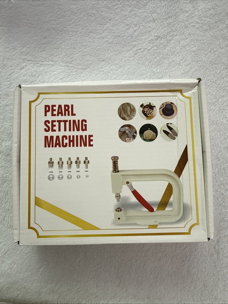 Hand Press Pearl Setter Tool Pearl Setting Machine Kit Beads Rivet Fixing