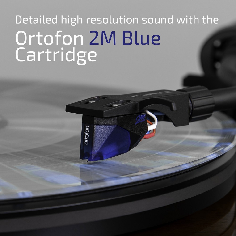 Fluance RT85 Reference HiFi Turntable, Ortofon 2M Blue Cartridge, Isolation Base