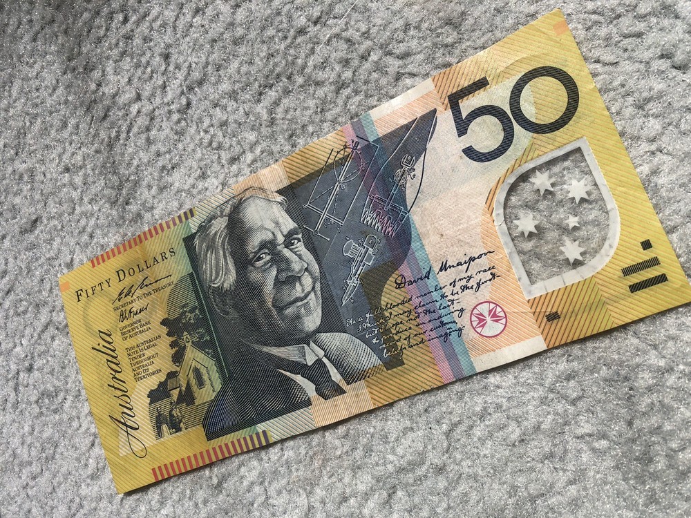 1996 $50 General Prefix Fraser Evan AK96663096