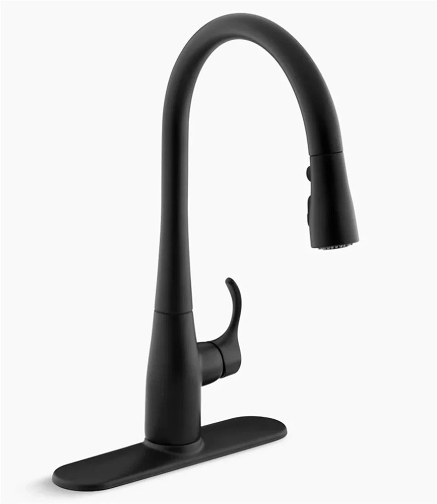 Kohler Simplice Pull Down Kitchen Faucet Matte Black 596-BL