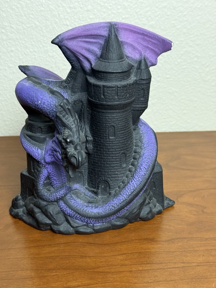 Dragons Keep Dice Tower Ceramic Sculpture Hand Painted