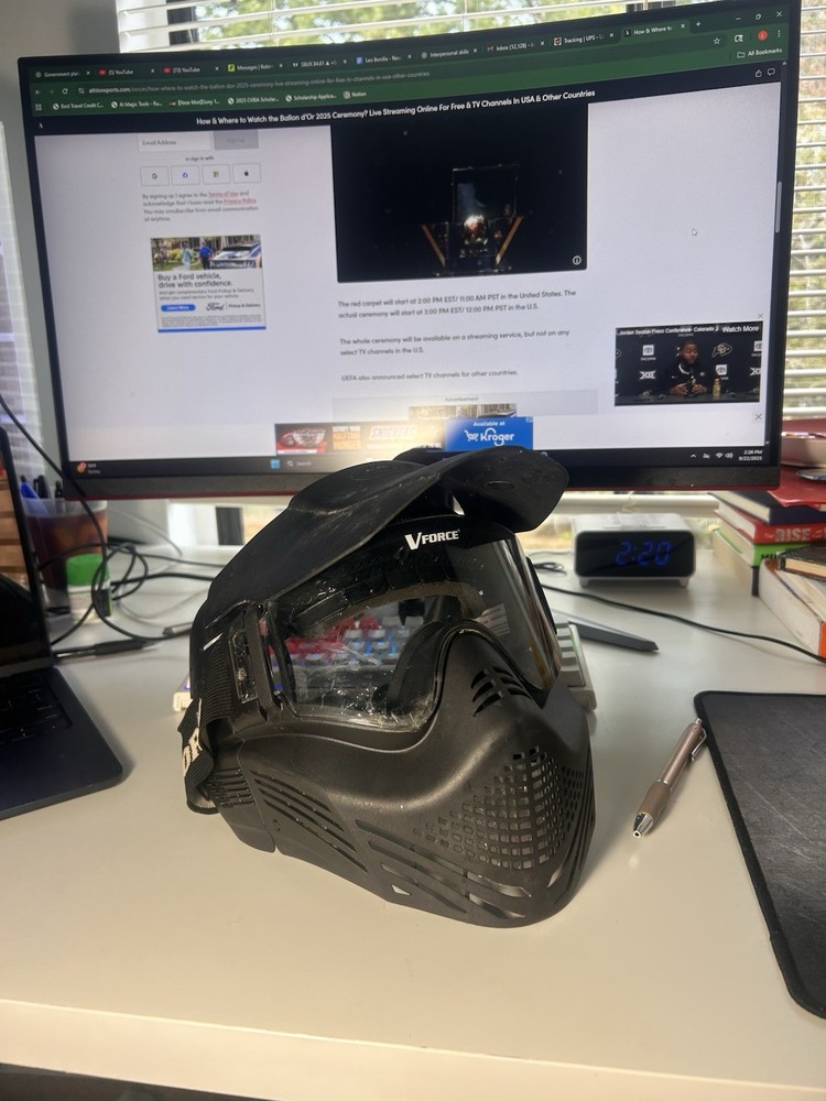 VFORCE Profiler Paintball Mask Black