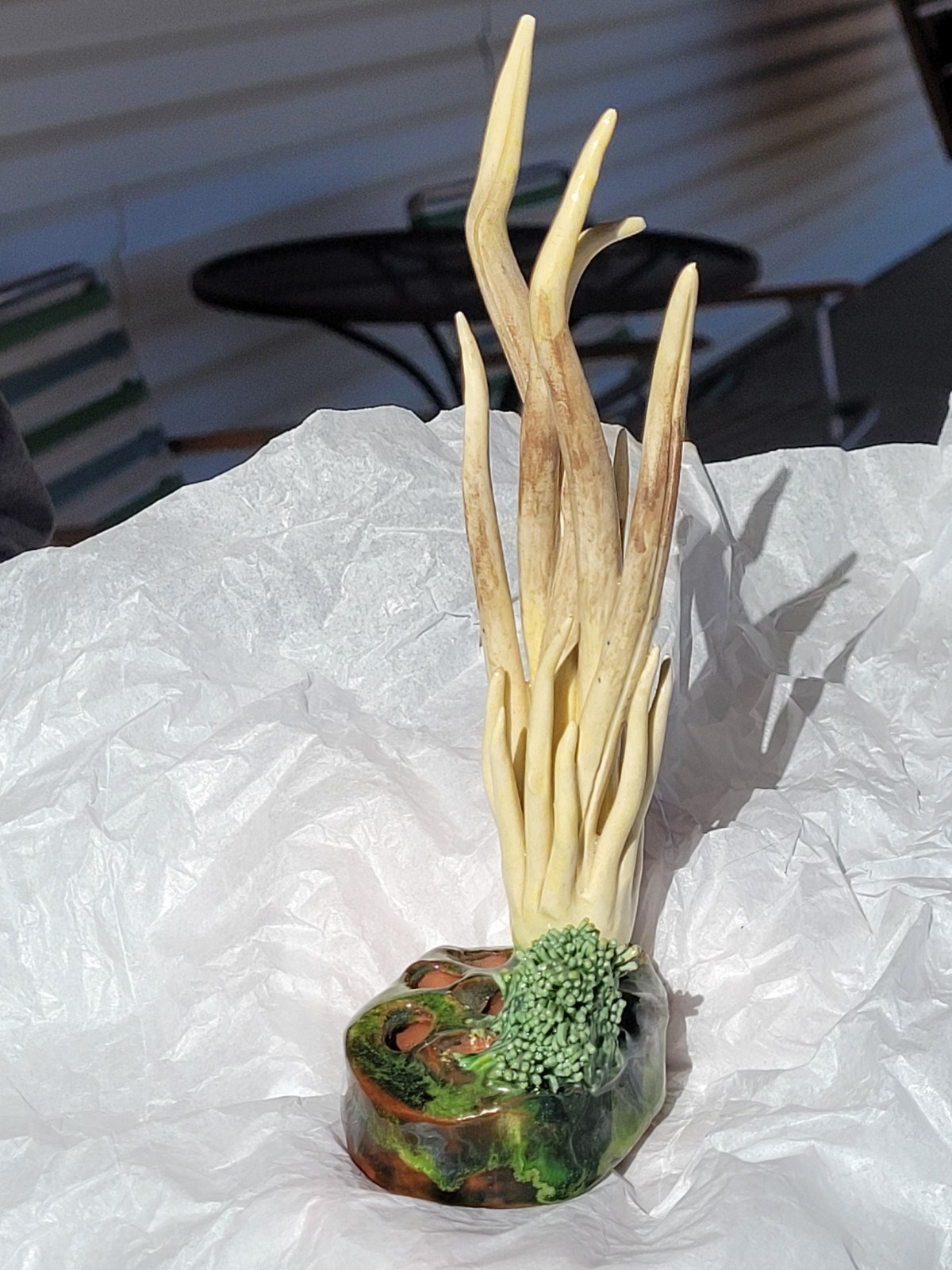 Rare Vintage Early Lorenzen Lantz Nova Scotia Clay Mushroom Clavaria Fumosa ’