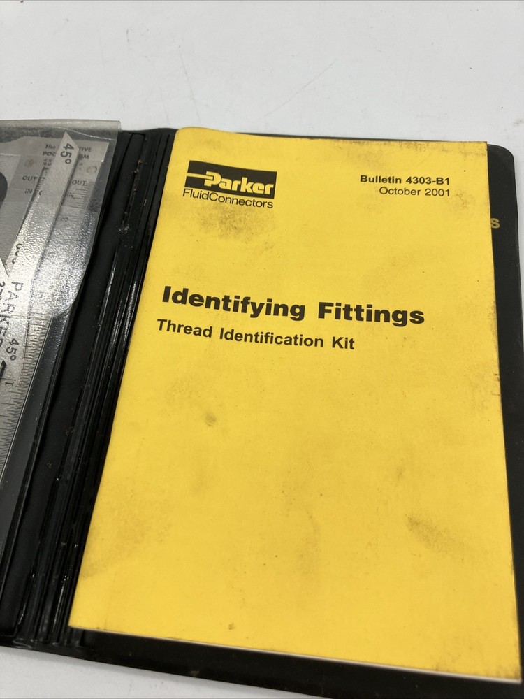 Parker Fluid Hydraulic Thread Identification Kit Caliper Set Thread Profiles TG