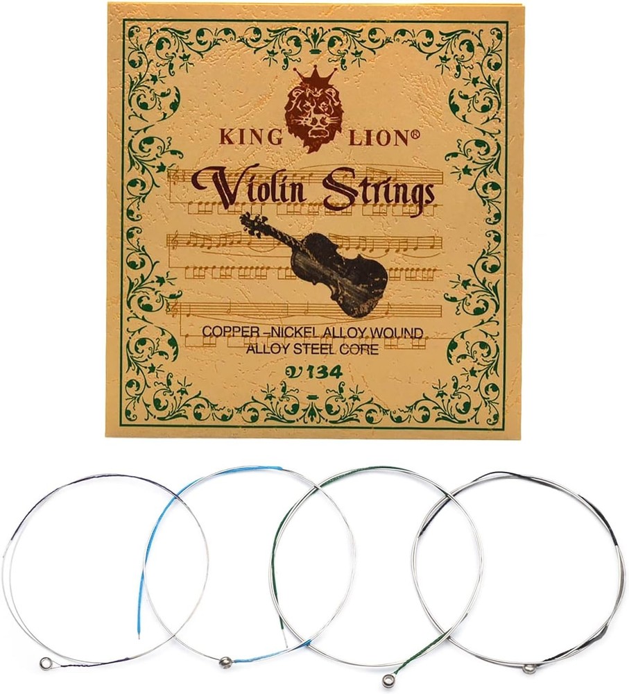 MAXCHEER Violin String, (G-D-A-E) Universal Steel Strings Full Set for 4/4 3/4 1