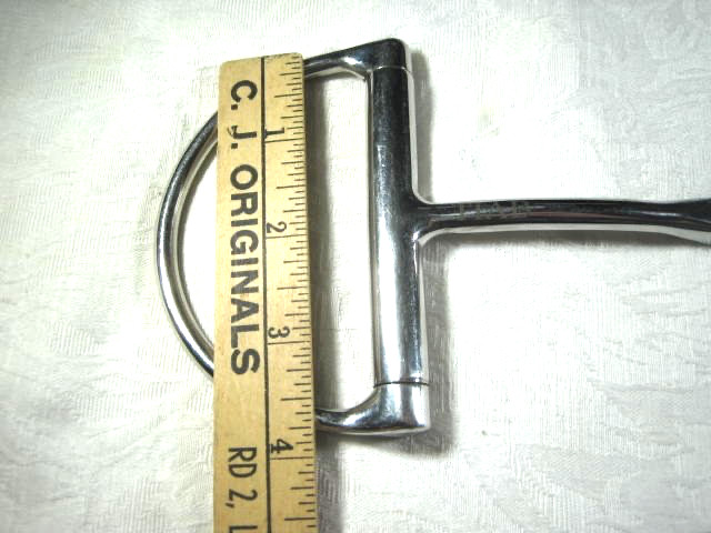 Horse Bit Dee Ring Snaffle Half Bike Chain Titanium 5.5''
