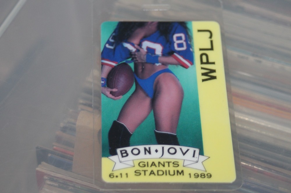 Bon Jovi  - Laminated Backstage Pass Giants Stadium 1989 #4  - FREE POSTAGE -