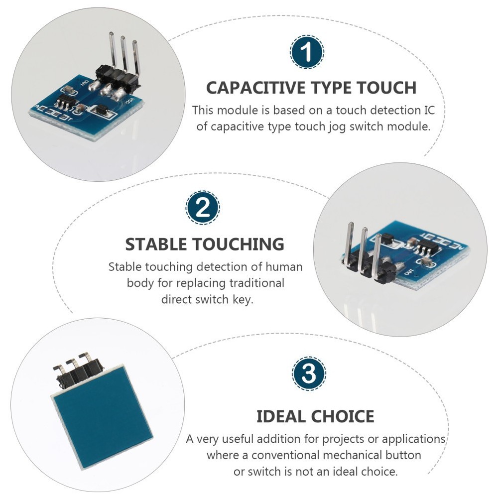 5 Pcs Module Self-locking Capacitive Switch Single Modifies Sensor