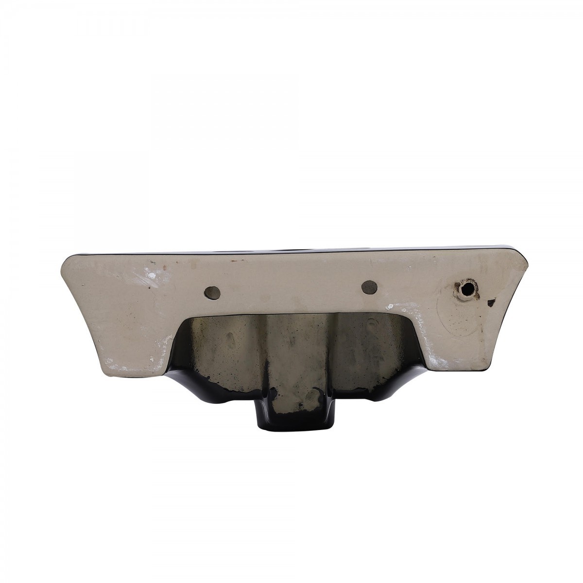 Renovators Supply Black Bathroom Pedestal Sink 4" Centers with Overflow