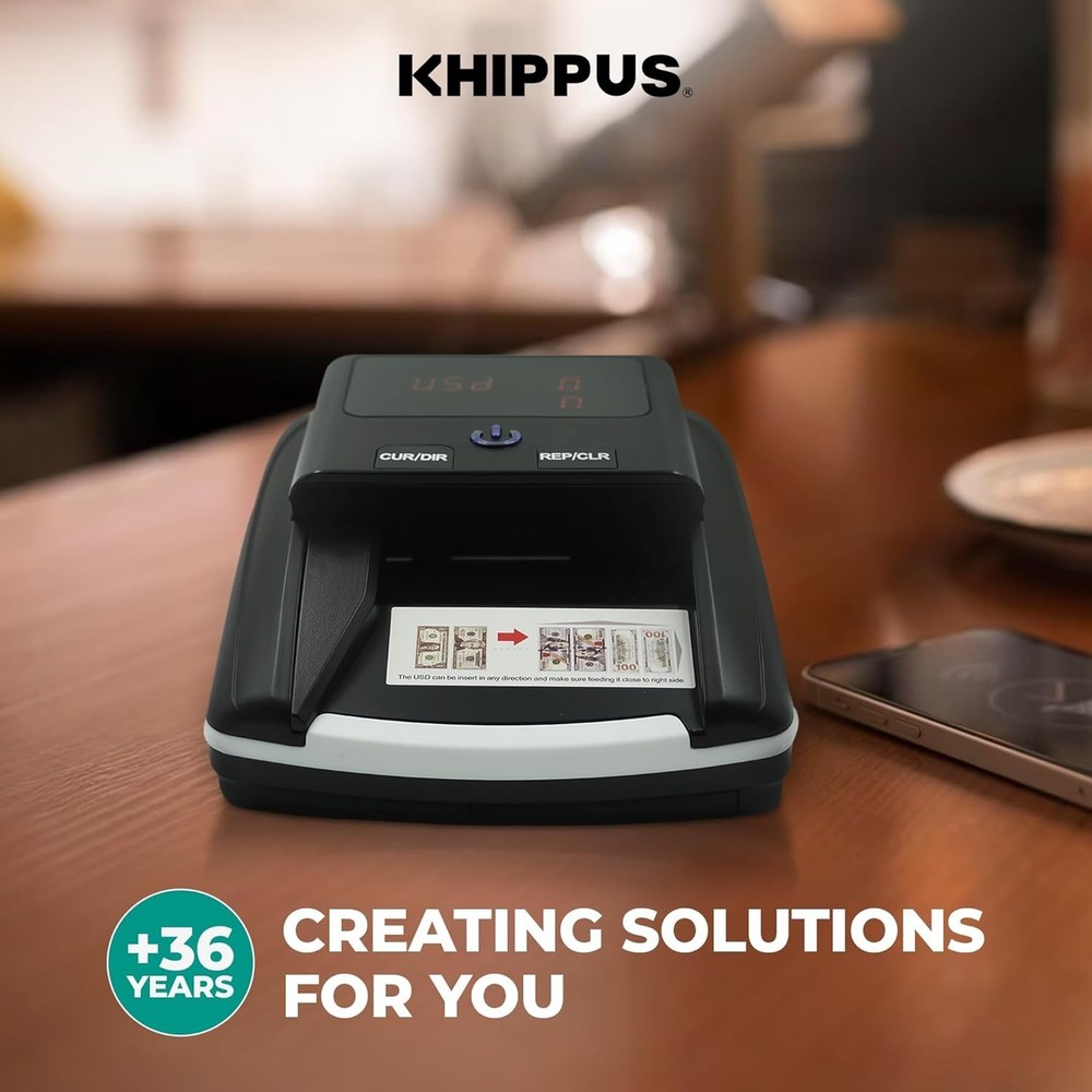 Professional Currency Detector with Large Display for Fast Bill Validation