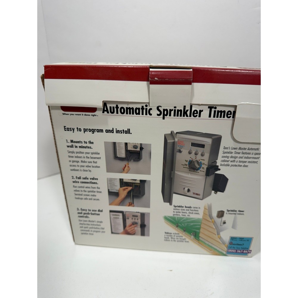 Toro Lawn Master 12 Zone Automatic Sprinkler Timer Indoor Controller 53603 Gray