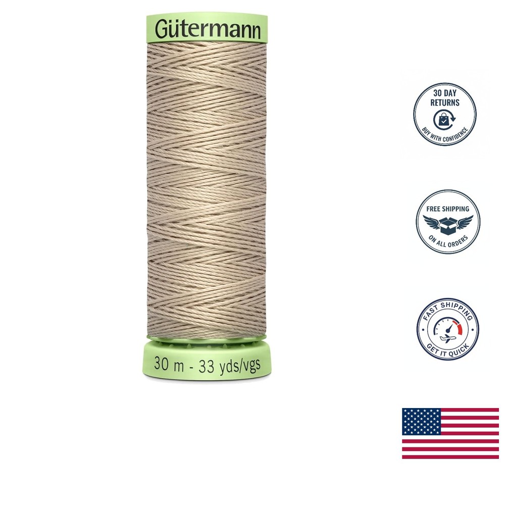 Heavy Duty 33 Yards Sand Polyester Thread for Decorative Sewing