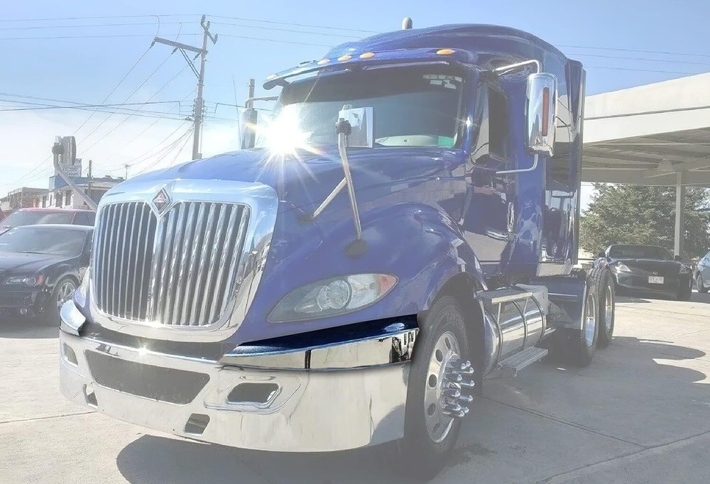 Bumper Corner Right and Left Plastic Chrome International Prostar + Set