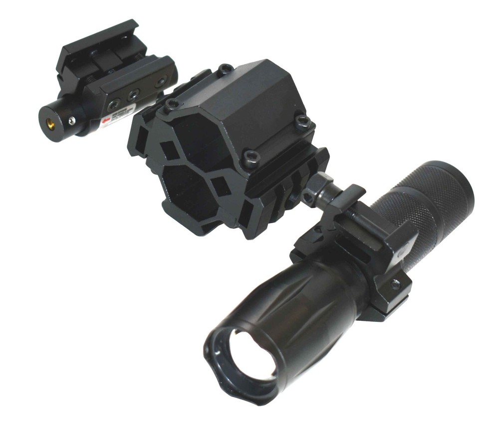Trinity tactical flashlight red dot sight and mount for mossberg 590m flex 12ga.