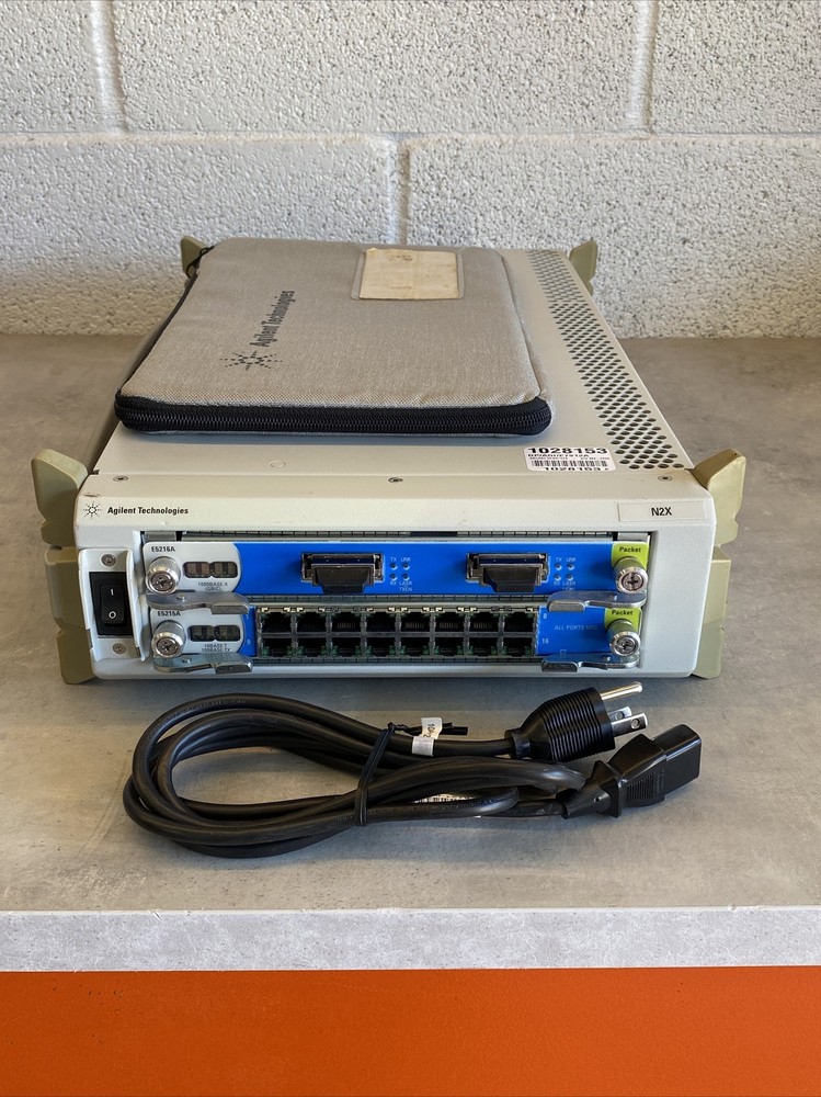 Agilent N2X E7912A with E5215A 10/100 Ethernet & E5216A Units